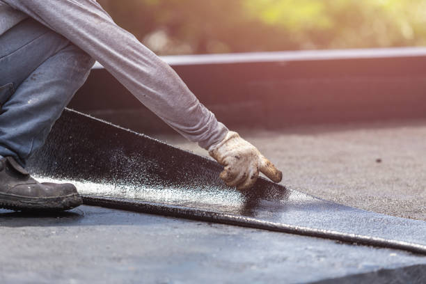 Professional Waterproofing technician working in Juliustown, NJ